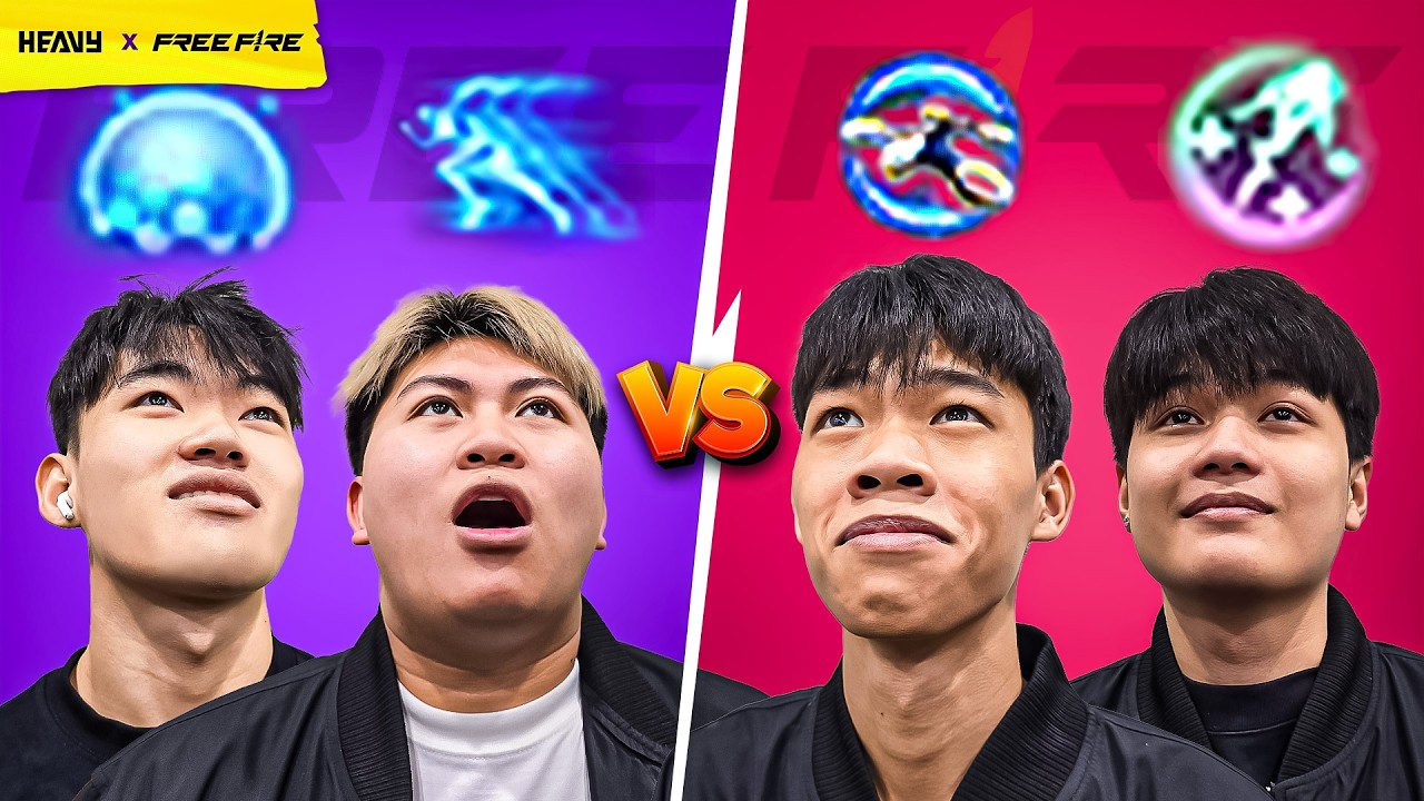 FREE FIRE : Tử Chiến 2 vs 2 Trong Map nhặt Kĩ Năng Ngẫu Nhiên | HEAVY FF