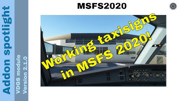 Flight Simulator 2020 - Addon spotlight - VDGS module - version 2.1.0