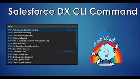 Chapter 5: Salesforce DX CLI Commands