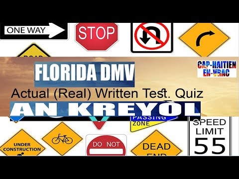 Video: Florida DMV жазуу сынагында канча суроо бар?