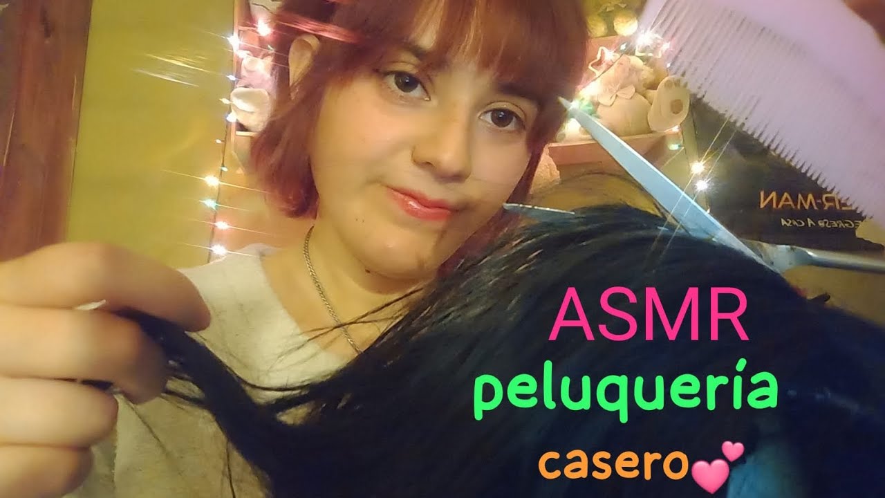 ASMR roleplay peluquería casero✂️💤