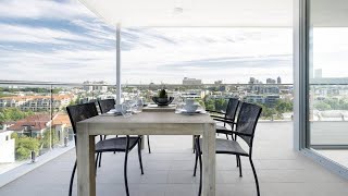 Minimalist Penthouse Condo with Skyline Vistas, Perth, Australia