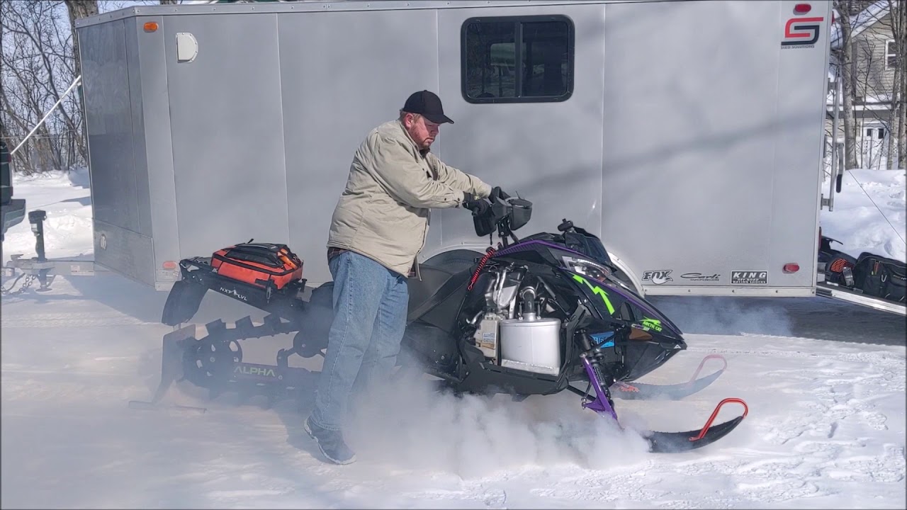 SLP Trail Can on 2019 Arctic Cat Alpha One 800 - YouTube