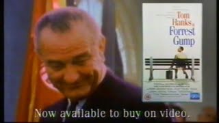 Video release advert for 'Forrest Gump' - Broadcast 10th October 1995 ITV (UK)