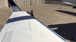 Polishing Brightwork on Aircraft