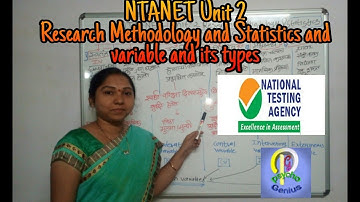 NTANET UNIT 2 Research Methodology and statistics and variable and its types