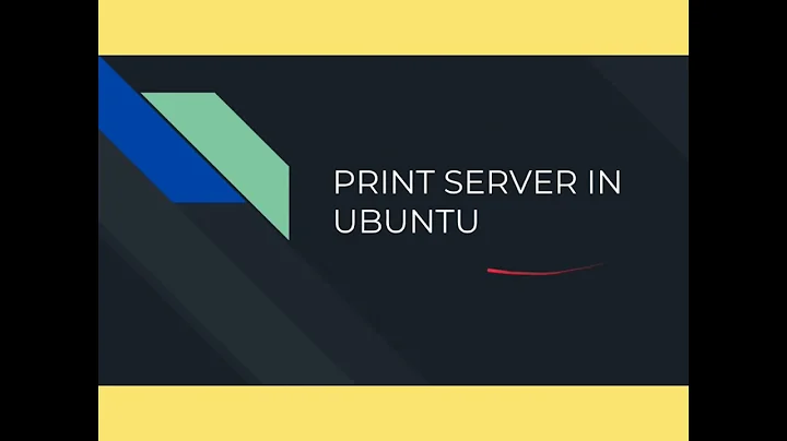 Print server set up in Ubuntu