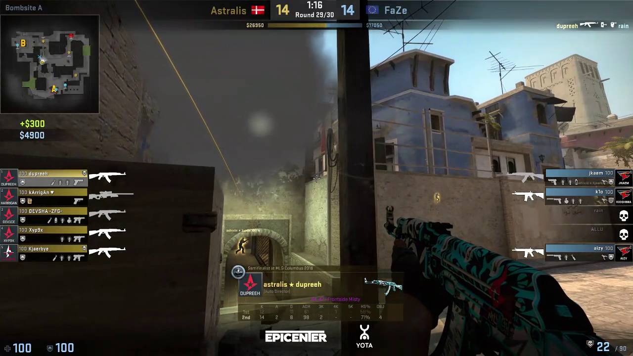 CS:GO Dupreeh reported live Faze vs Astralis - YouTube
