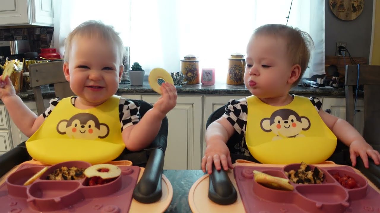 Twins try salmon burger