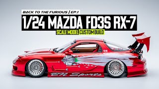 Custom Build: 1/24 Scale MAZDA RX-7 Drifting Car |  Back to the Furious EP.1