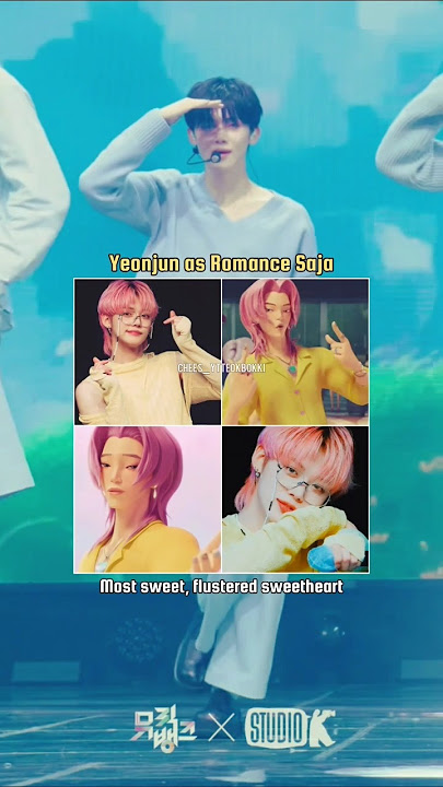 TXT members as Saja boys 💗 #kpop #txt #sajaboys #netflix #moa #fyp