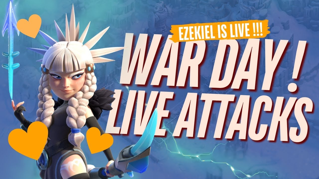 🤣 WAR DAY Chaos | Attacks Powered by Hope & Luck 😭⚔️🔥 Road to 3K Subs | 3x Gold Pass Giveaway
