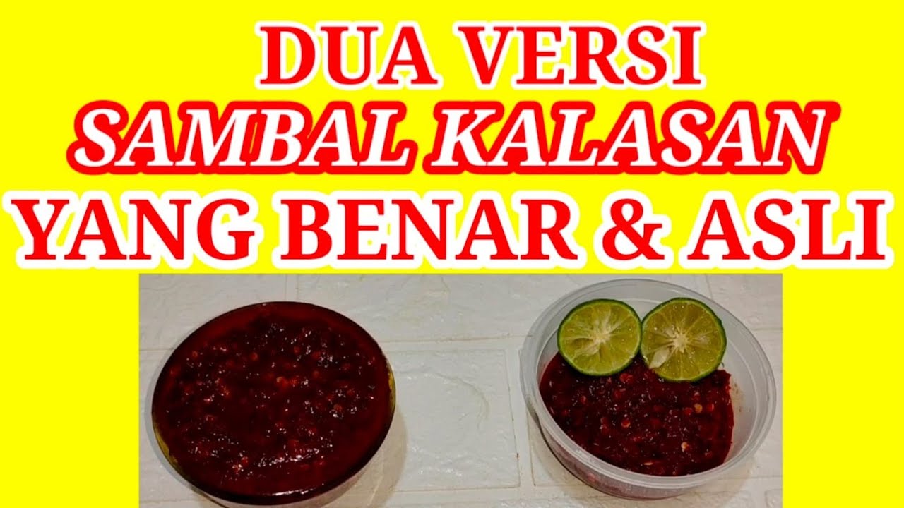 DUA VERSI SAMBAL AYAM KALASAN YANG ASLI DAN BENAR DUA VERSI SAMBAL AYAM KALASAN YANG ASLI DAN BENAR