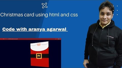 Christmas card using html and css