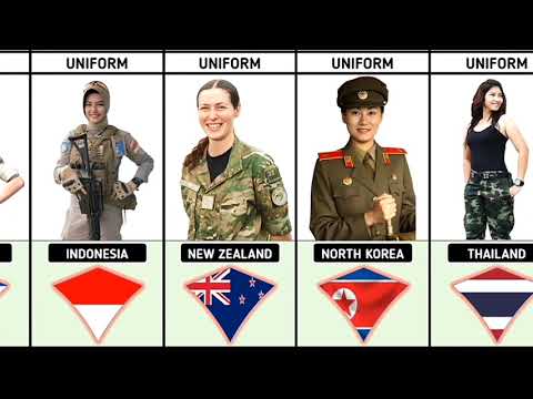 زي رسمي لي الدول العالم زي عسكري للإنات