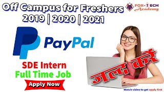 PayPal Recruitment 2021 | Jobs for freshers 2021 | Off campus job for freshers | off campus job screenshot 4