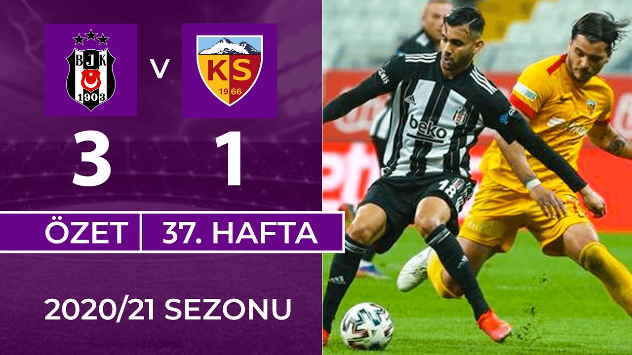 2020-2021 Süper Lig BEŞİKTAŞ - KAYSERİSPOR 3-1 Maç Özeti