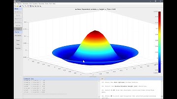 Wave Equation Simulation on a Unit Circle | FEATool Multiphysics Tutorial