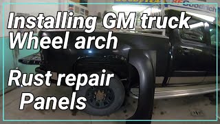 welding in rust repair wheel arch panels