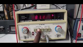 Measurement of a 100pf Capacitor Using A Sencore Z 101 Meter ~ June 23, 2026