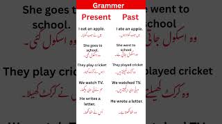 #PresentVsPastTense | English Sentences with Urdu Translation | روزمرہ کے جملے