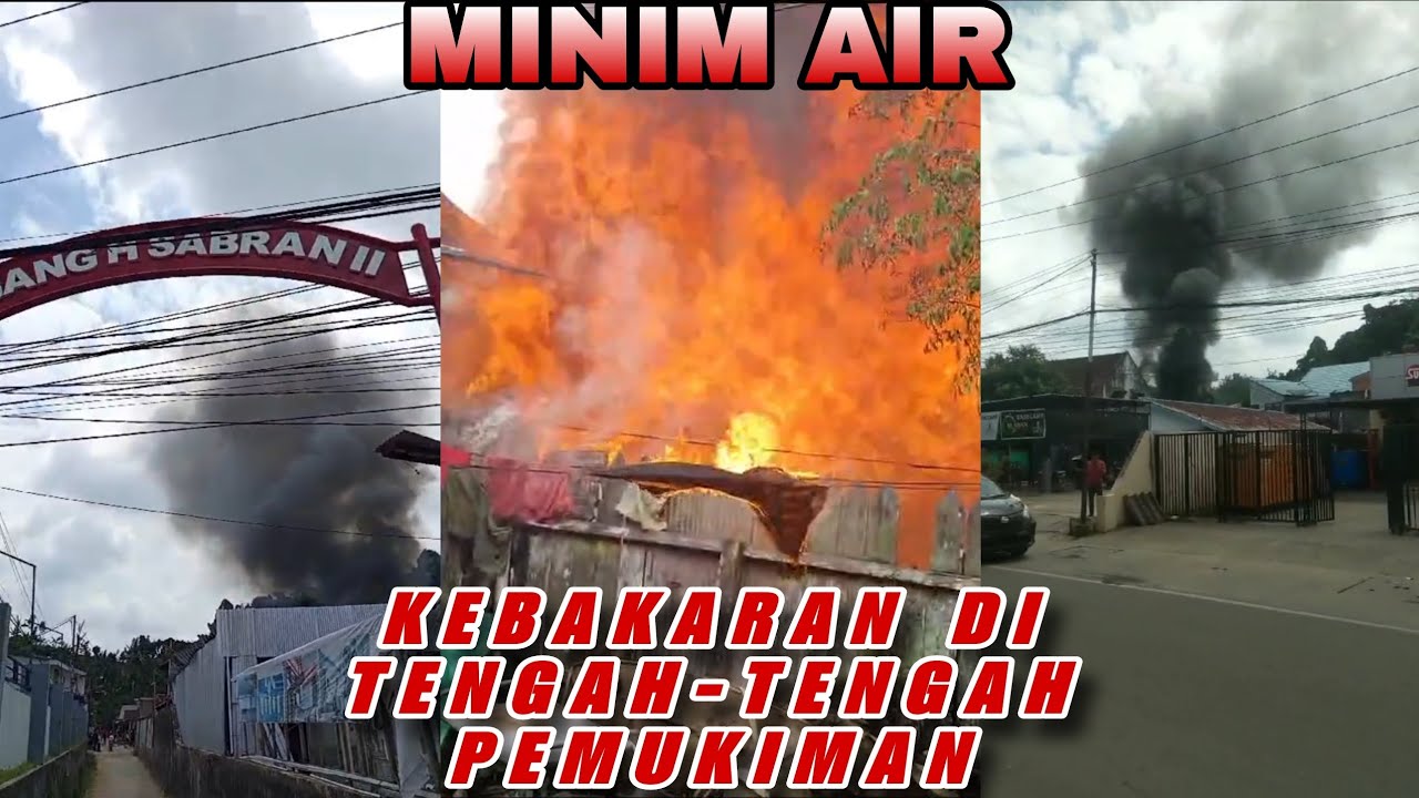 PEMADAM KEBAKARAN & RELAWAN, BERJIBAKU MEMADAMKAN API DI TENGAH PEMUKIMAN