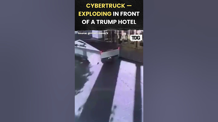 #watch | The Tesla Cybertruck — exploding in front of a Trump hotel