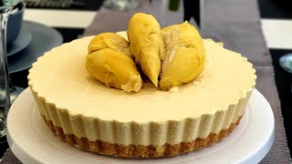 Durian cheese cake no bake -
