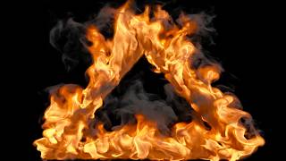 1 Hour Intense Burning Fire Background | Black Screen Crackling Fireplace Ambience 4K