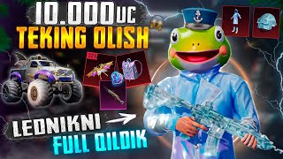 TEKINGA 10.000 UC OLISH SIRI VA 13.000 UCga PUBG MOBAYLNI O'MARDIK, M416 LEDNIK FULL