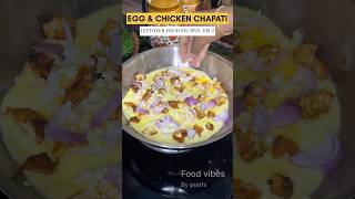 Simple and easy leftover chapati recipe- cheesy egg chicken chapati #viral #explore #eggrecipe #food