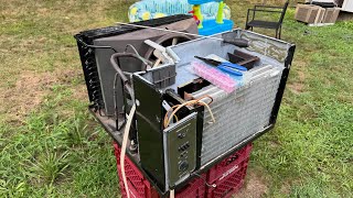 Step 14 of the EQK Dynamic FULL REBUILD Putting fans back on finish wiring FIRE IT UP