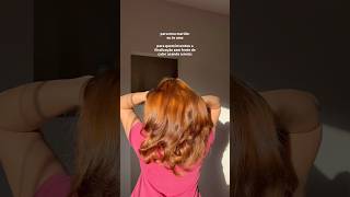 Love you, babe💖Love you, person who invented the sock curl method🤝🏻 #redhair #gorgeoushair