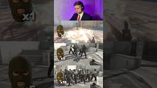 Fire Grenade vs 1 / 5 / 15 bots CS2 #cs2 #csgo #viral #cs2clips #cs2moments