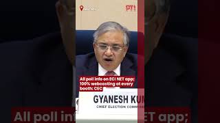 All poll info on ECI NET app; 100% webcasting at every booth: CEC