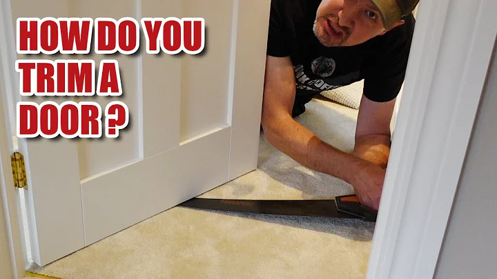 Come rifilare una porta per un nuovo tappeto