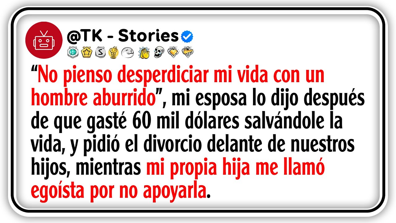 “No pienso desperdiciar mi vida con un hombre aburrido”, mi esposa lo dijo después de que gasté 60..