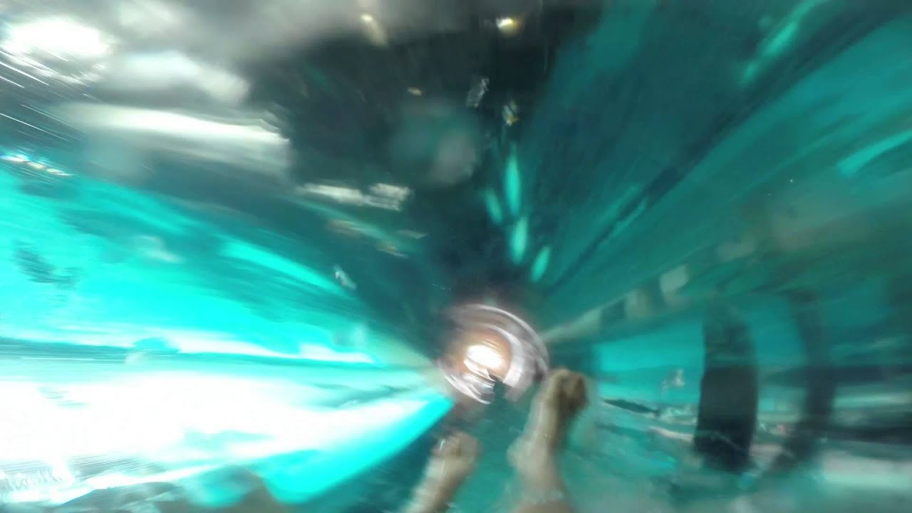 water slide through the