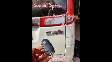Suzuki Specia 2015 Remote Programming All Key Lost 03030501301