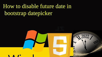 How to disable future date in bootstrap datepicker