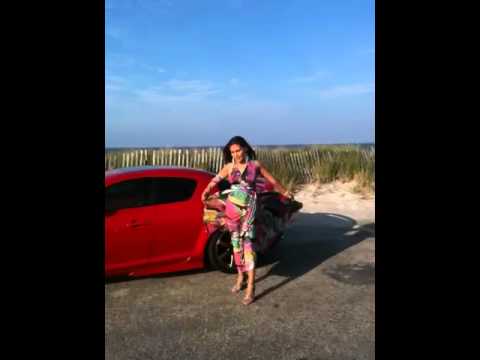 Jessica Roman dancing on Set of The Cape Cod Photo Shoot Sept 25th 2010.