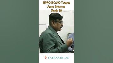 EPFO EO/AO Topper Interview | Annu Sharma Rank 59 | EPFO Exam | APFC | EO/AO | 2023 | Prelims