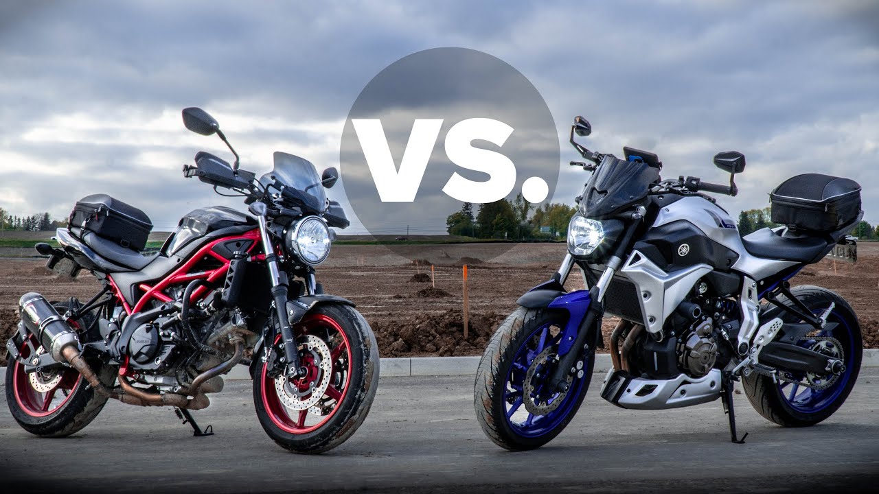 МТ-07 против СВ650