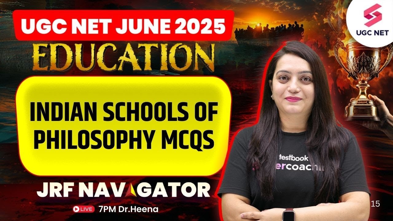 UGC NET Education Paper 2 | Indian schools of Philosophy UGC NET MCQ By Heena Ma'am