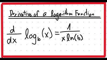 Derivative of a Logarithm Proof - Daishinfinity