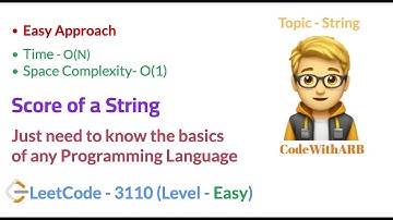 Score of a String   (LeetCode 3110)   (String, Maths)