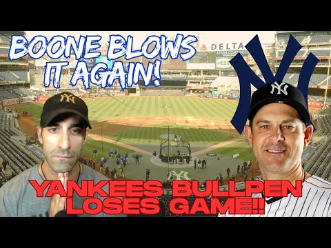 Aaron Boone Strikes Again! Pulls ACE, Bullpen Implodes! Yankees Trail Series 1-0