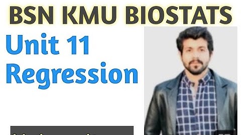 Biostats| BSN | KMU| 6th Sem | Regression | unit 12 | #biostatistics