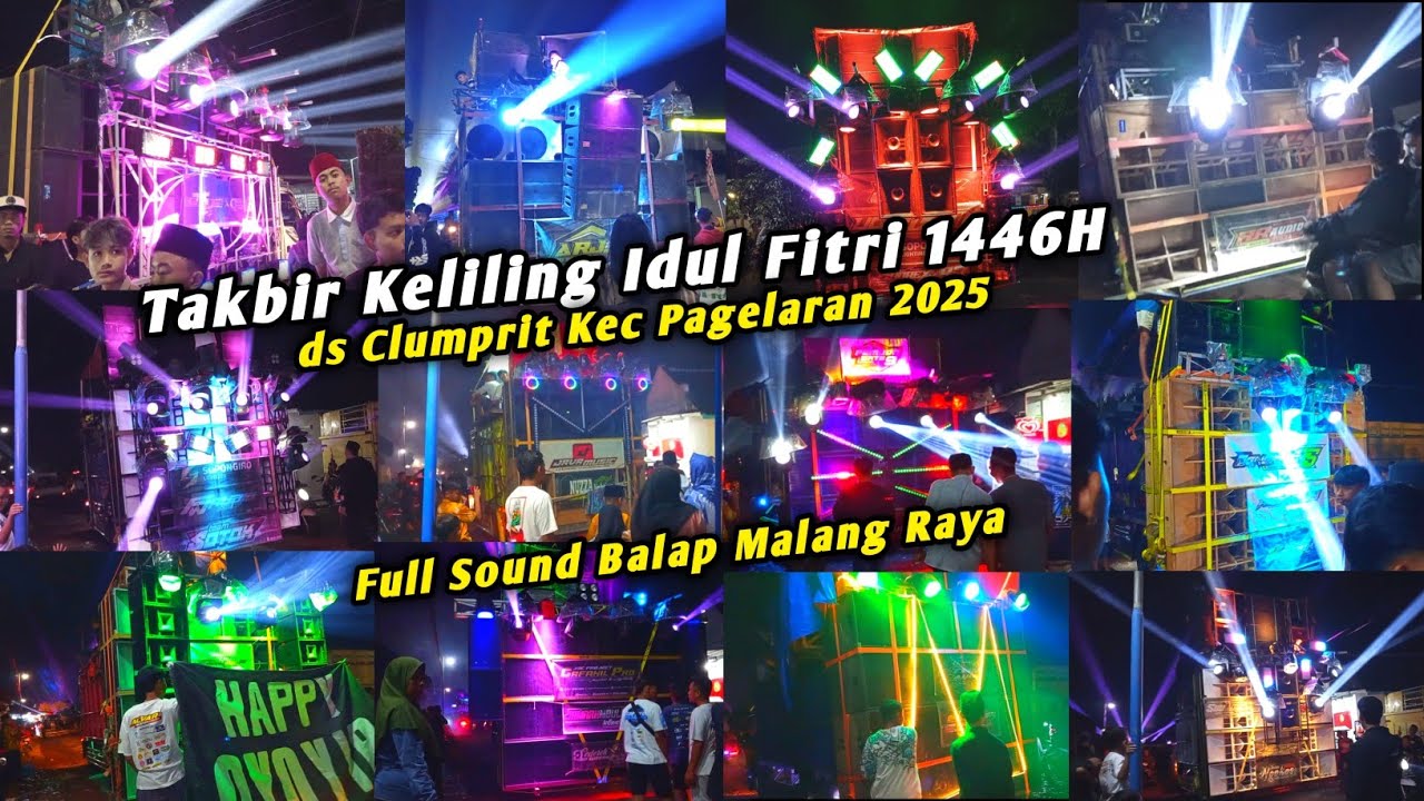 MERIAH‼️FULL PESERTA SOUND HOREG TAKBIR KELILING DESA CLUMPRIT PAGELARAN 2025