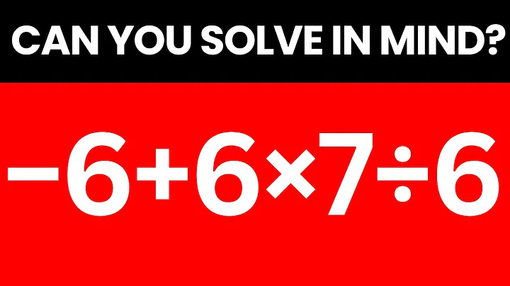 Can You Solve This Order of Operations Puzzle in 10 Seconds? 🔥